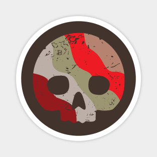 Skull Dot Camo Magnet